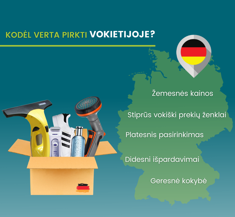 Pirkti Vokietijos el. parduotuvėse apsimoka