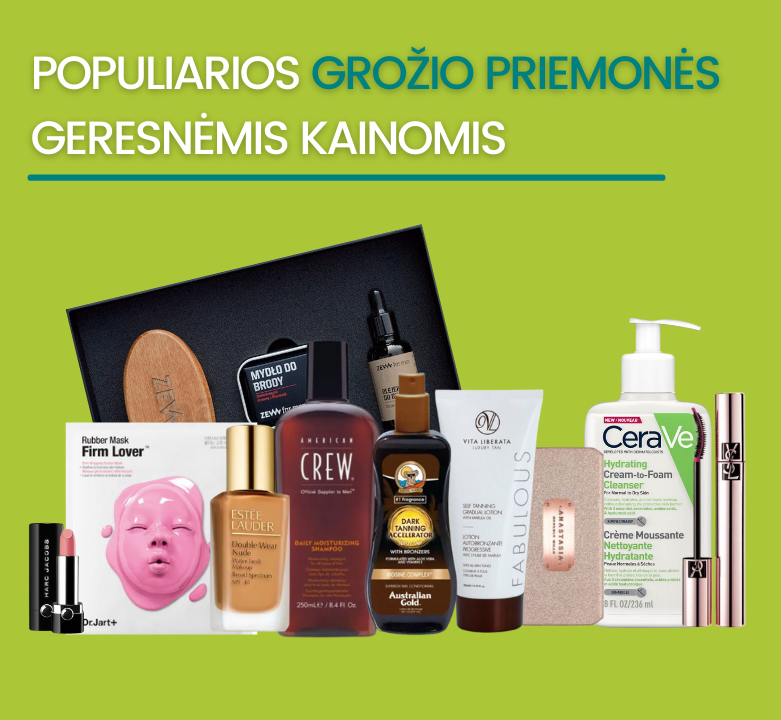 TOP pasiūlymai: grožio priemonės JAI ir JAM