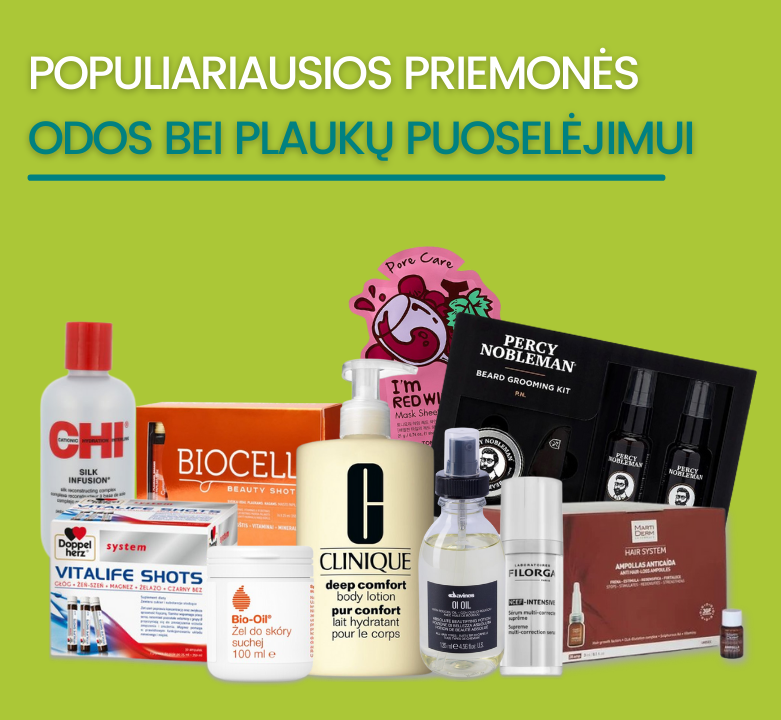 TOP pasiūlymai: tavo grožiui ir gerai savijautai