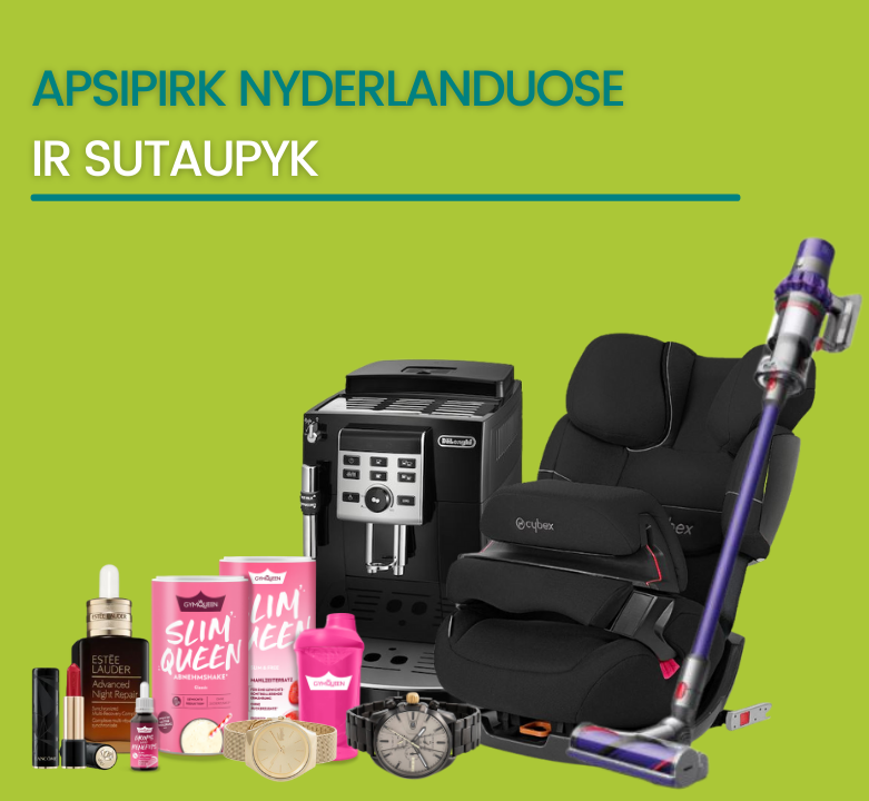 Top pasiūlymai: nuo elektronikos iki kosmetikos iš Nyderlandų