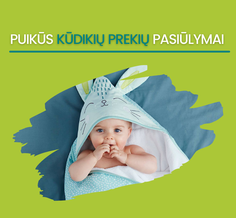 Prekės kūdikiams ir vaikams pigiau