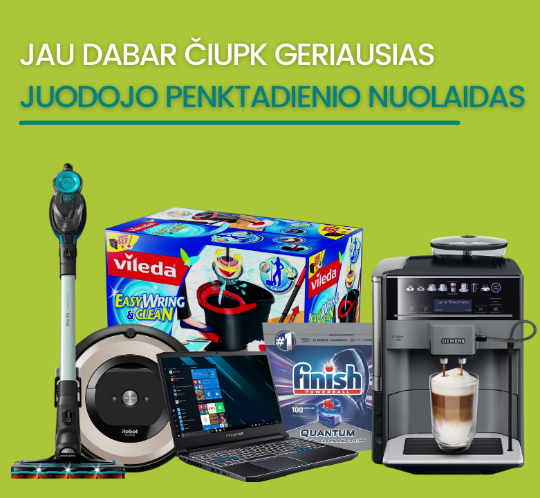 TOP pasiūlymai: išankstiniai Juodojo penktadienio išpardavimai