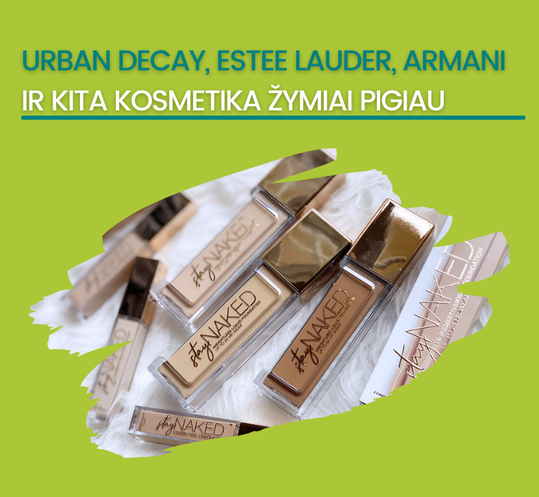 Apsipirk užsienio el. parduotuvėse ir nepermokėk už kosmetikos prekes!