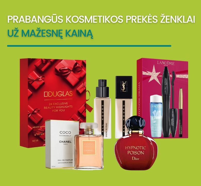 Įsigyk prabangios kosmetikos pigiau !