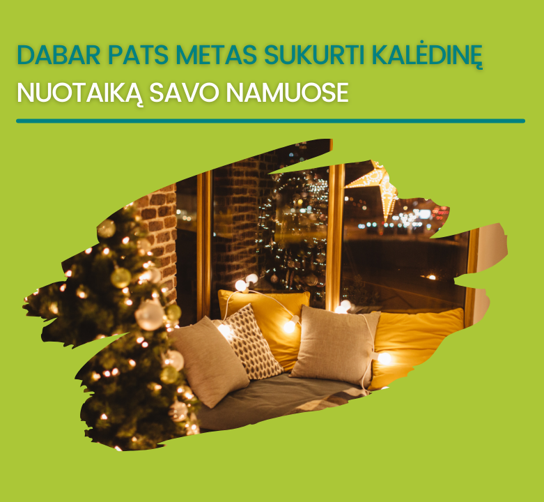 Geriausi pasiūlymai šventinėms namų dekoracijoms