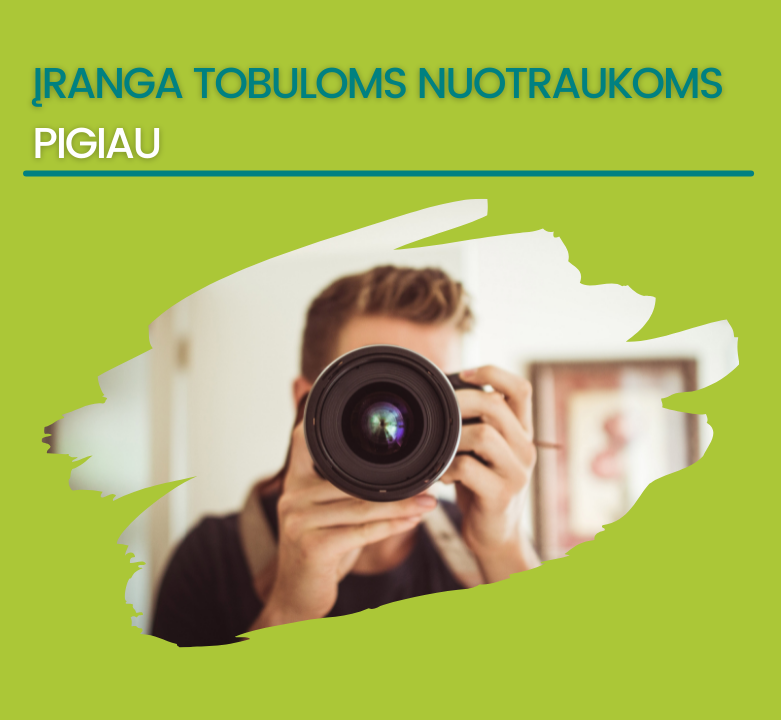 TOP pasiūlymai: foto ir video įranga