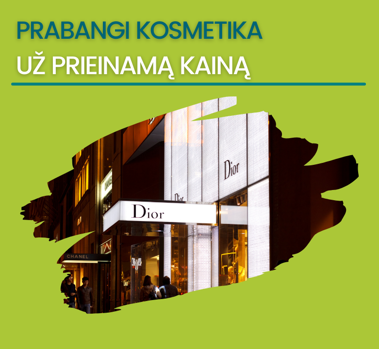 DIOR kosmetika užsienio el. parduotuvėse pigiau!