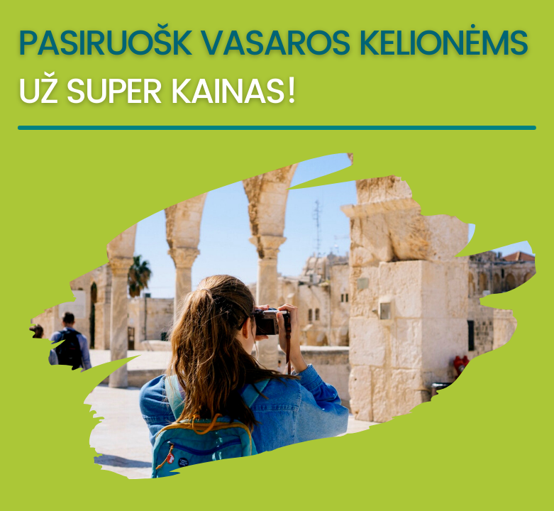 TOP pasiūlymai: pasiruošk vasaros atostogoms