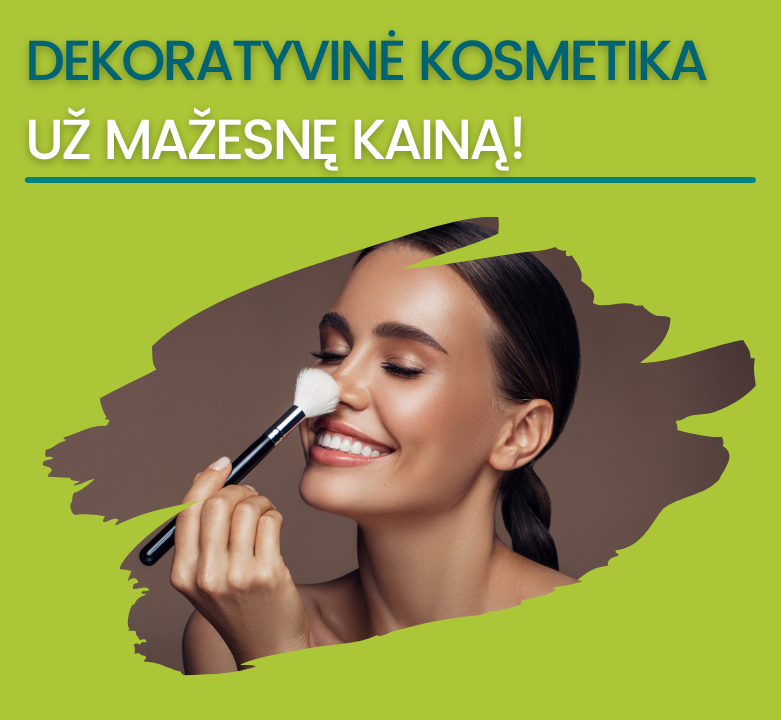 Atrask savo dekoratyvinės kosmetikos priemones pigiau