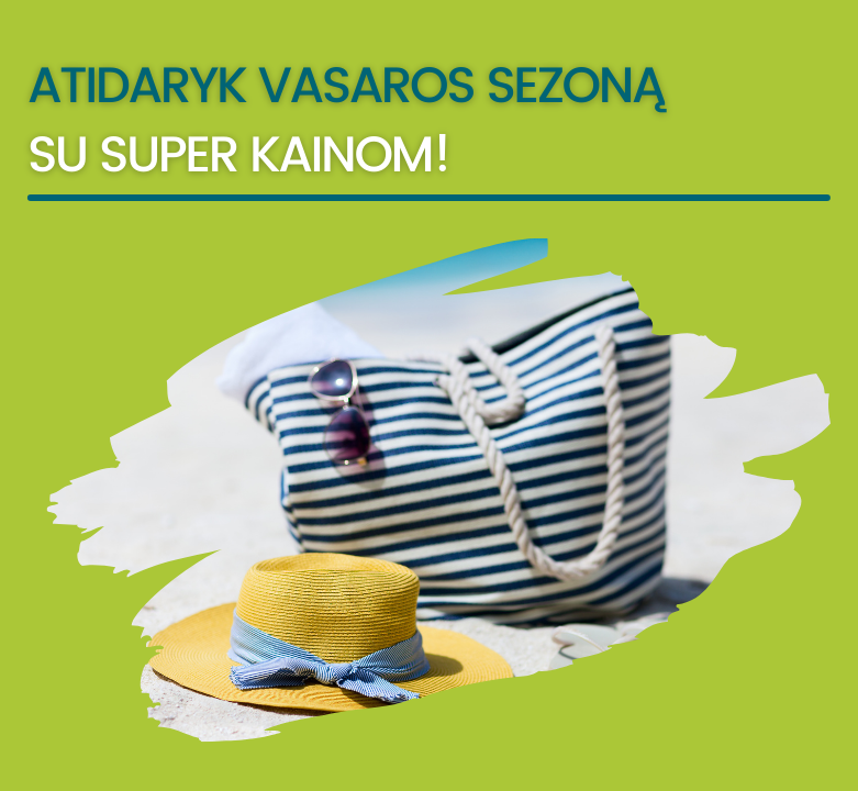 Geriausios nuolaidos vasaros sezono prekėms!