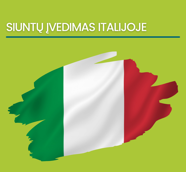 Italijos siuntų įvedimas į PirkEU sistemą vėluos