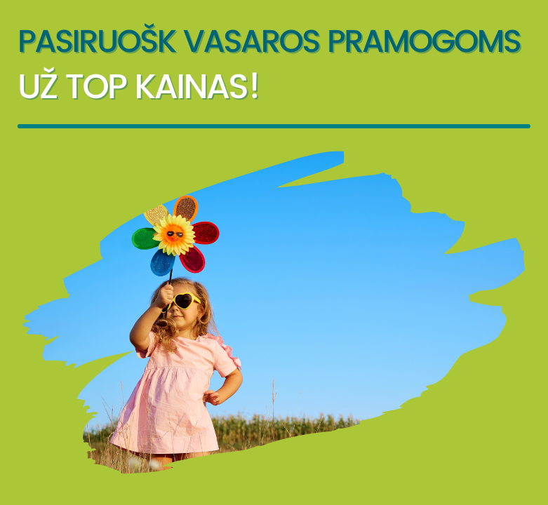 TOP pasiūlymai: pasiruoškite vaikų vasaros atostogoms!