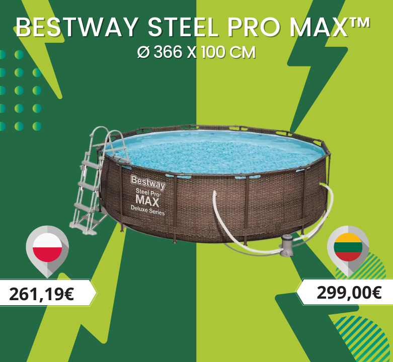 Įsigyk populiarų lauko baseiną pigiau!