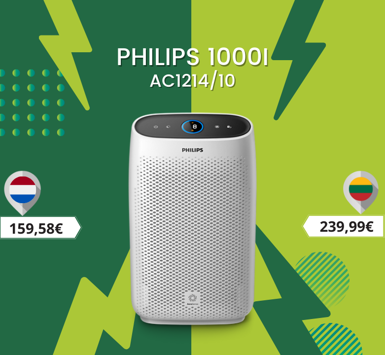 Įsigyk Philips oro valytuvą už super kainą!