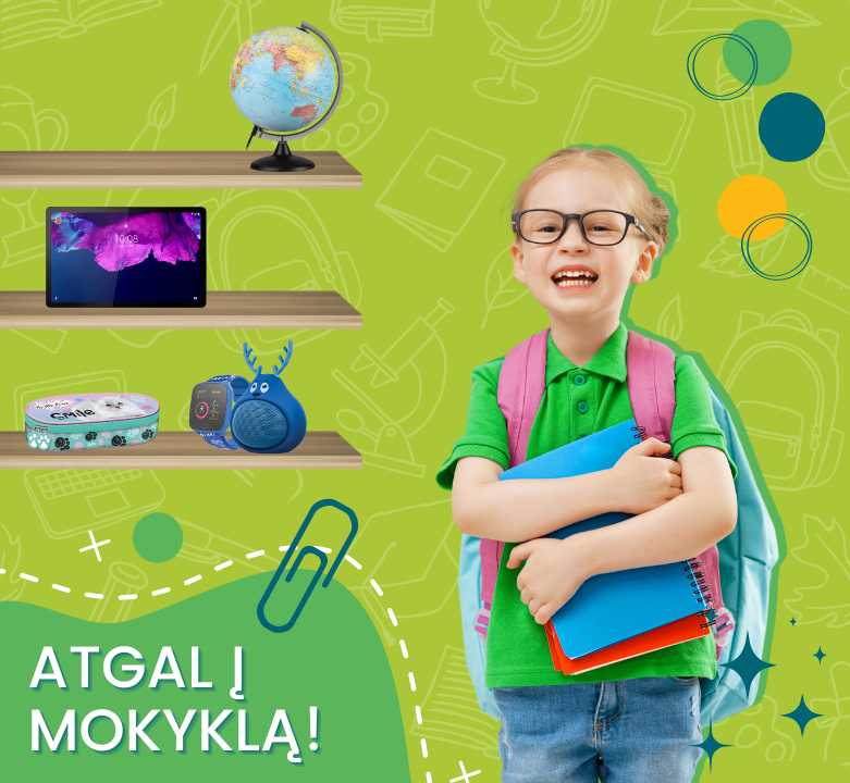 Atgal į mokyklą! Mokyklinių prekių TOP pasiūlymai