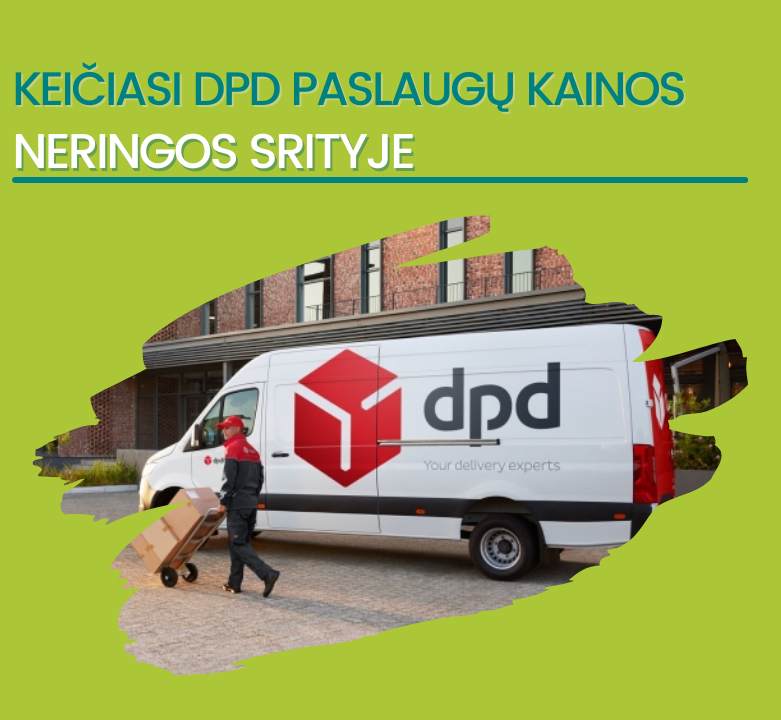 DPD paslaugų kainos Neringos srityje