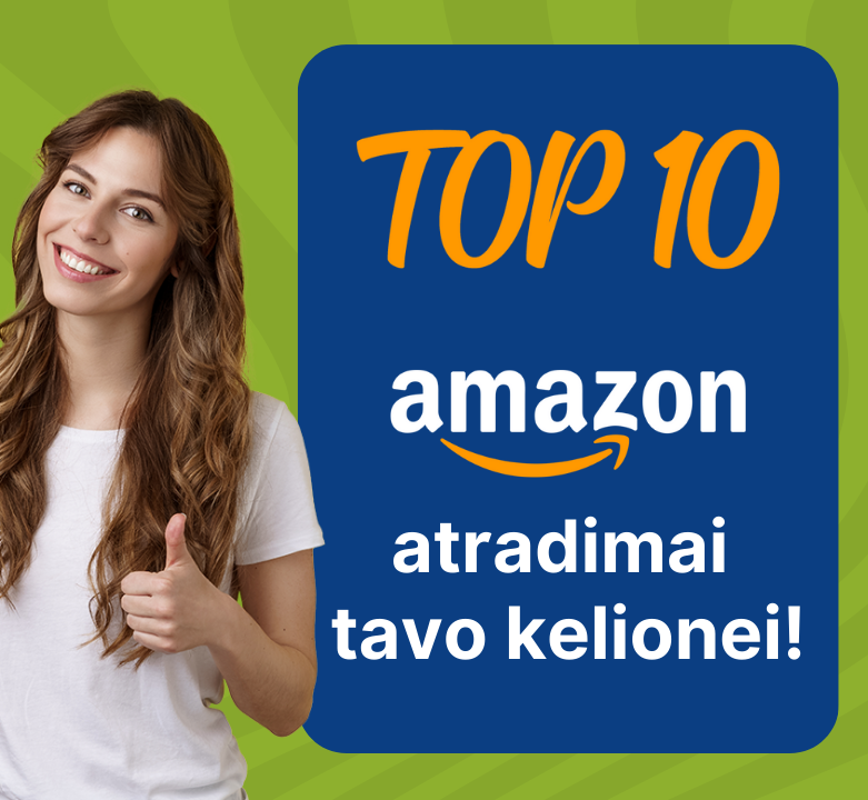 Top 10 Amazon atradimai tavo kelionei