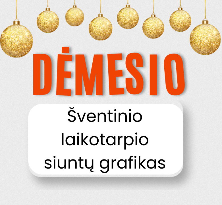 Svarbu ❗ Pranešimas dėl šventinio siuntų grafiko❗