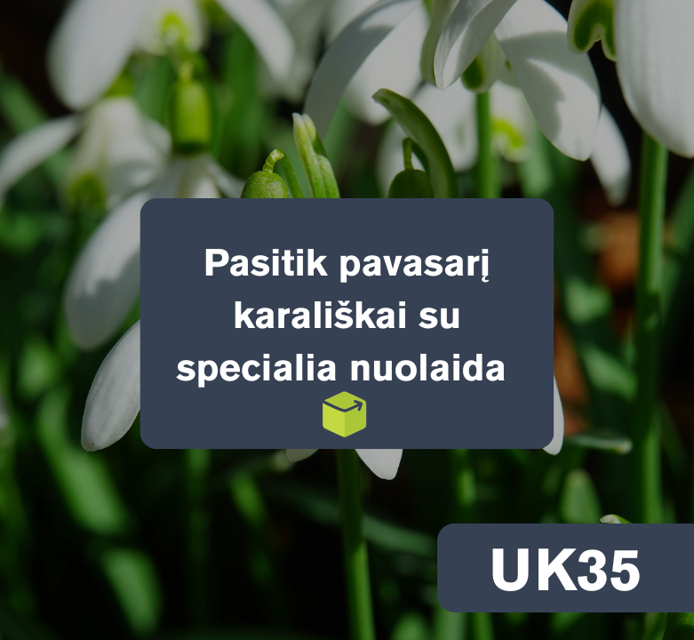 Pasitik pavasarį karališkai su specialia nuolaida 🌼