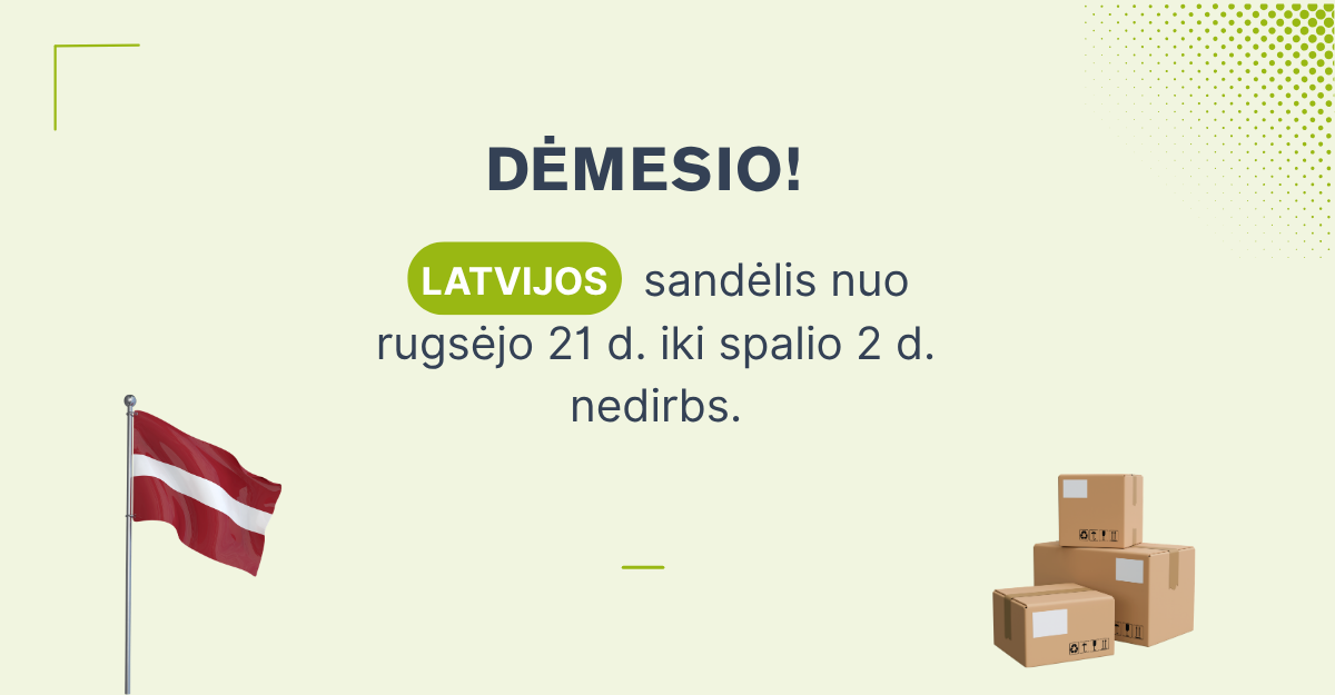 Latvijos sandėlio darbo pokyčiai