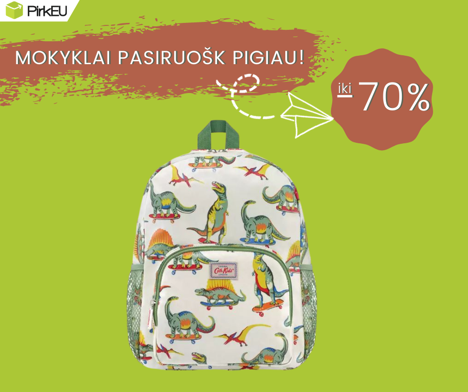 Pasiruošk mokyklai pigiau!