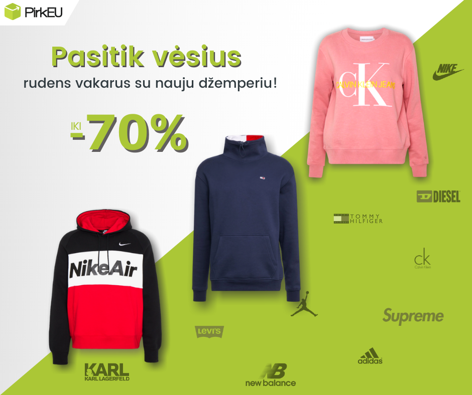 Pasitik vėsius rudens vakarus su nauju džemperiu!