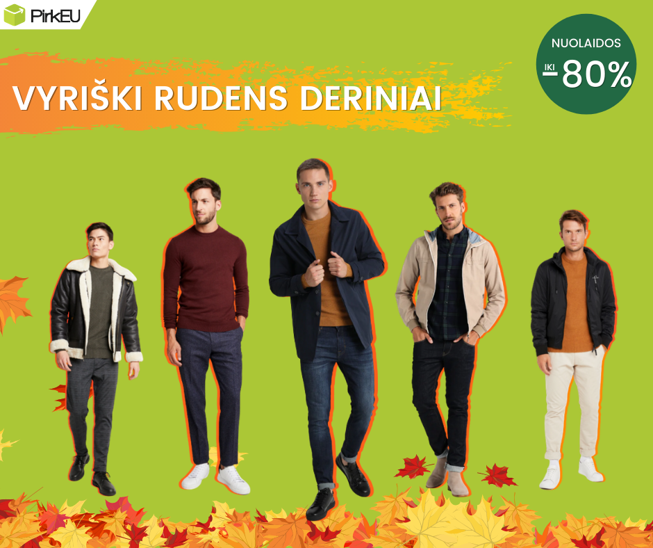 Vyriški rudens deriniai