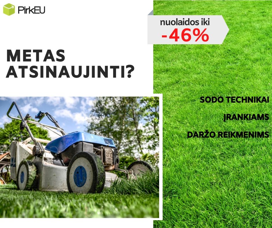 Nuolaidos sodo technikai ir įrankiams