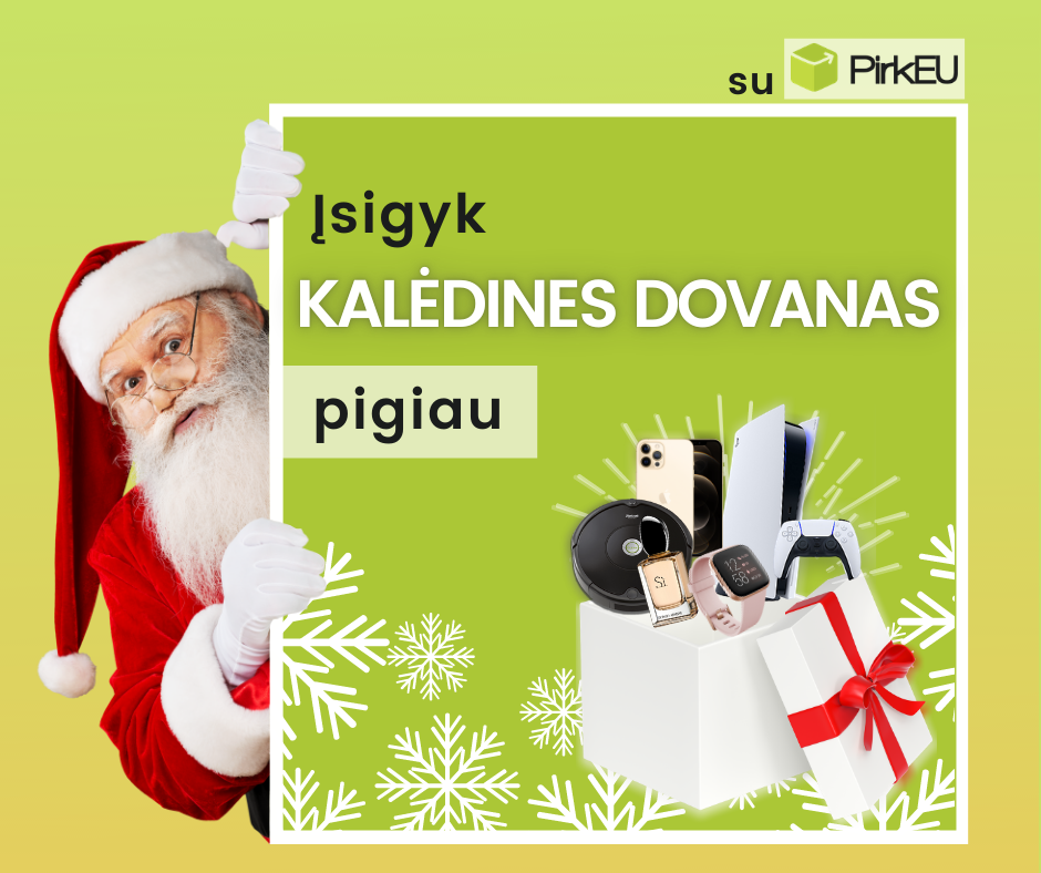 Įsigyk Kalėdines dovanas pigiau su PirkEU!