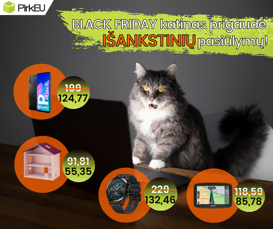 BLACK FRIDAY katinas prigaudė išankstinių pasiūlymų!