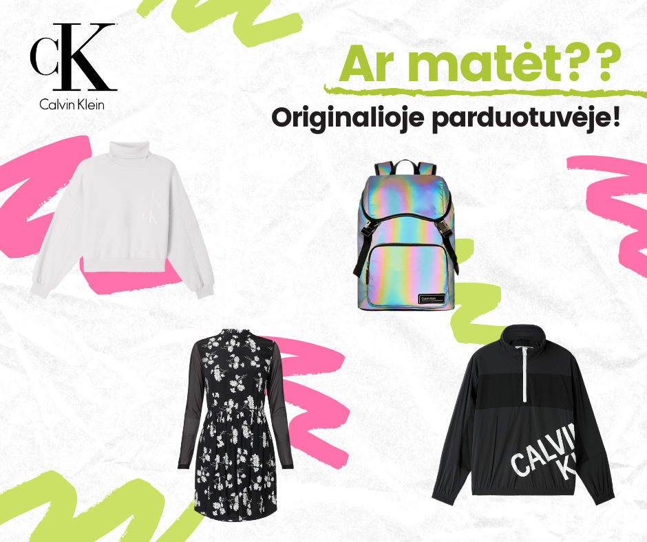 Visų mylimos Calvin Klein prekės pigiau!
