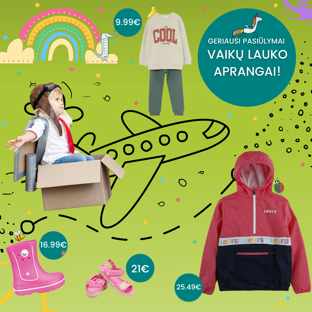 Kur įsigyti vaikų lauko aprangą pigiau?