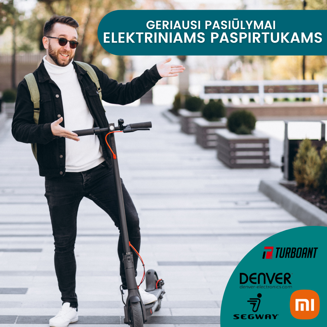 Kur rasti elektrinius paspirtukus pigiau?