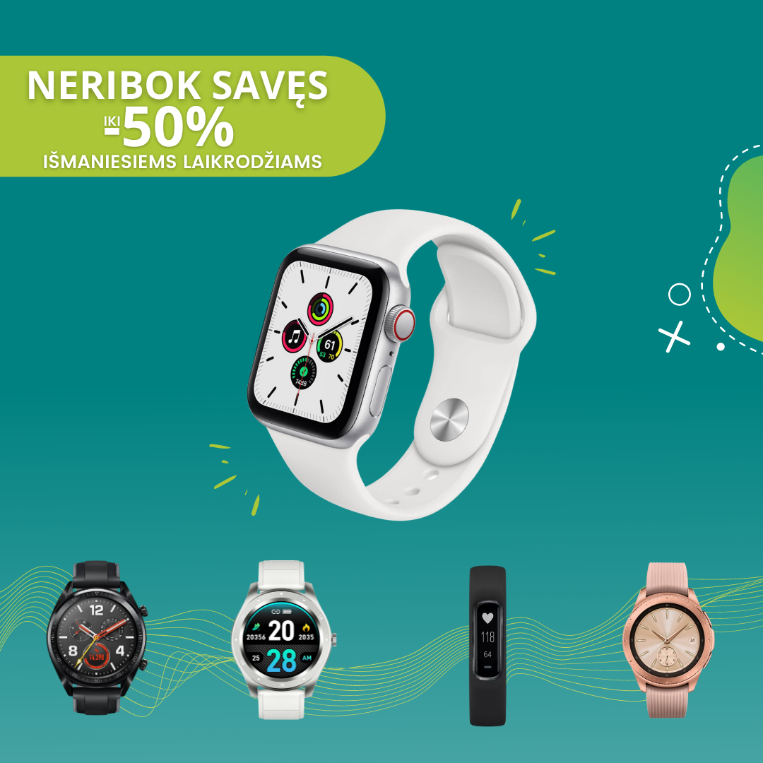 Kur ieškoti geriausių išmaniųjų laikrodžių pasiūlymų?