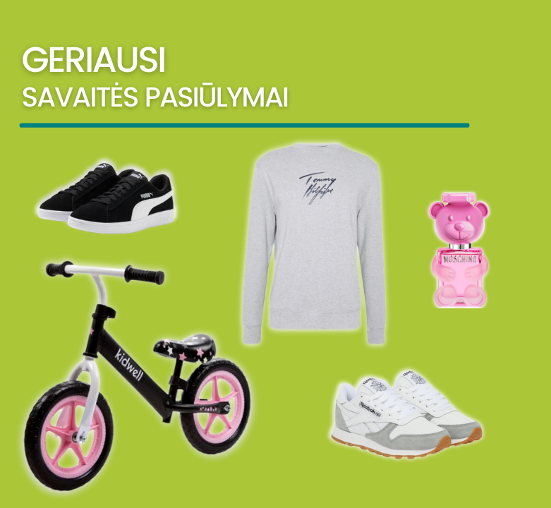 Atrask geriausius užsienio el. parduotuvių savaitės pasiūlymus!