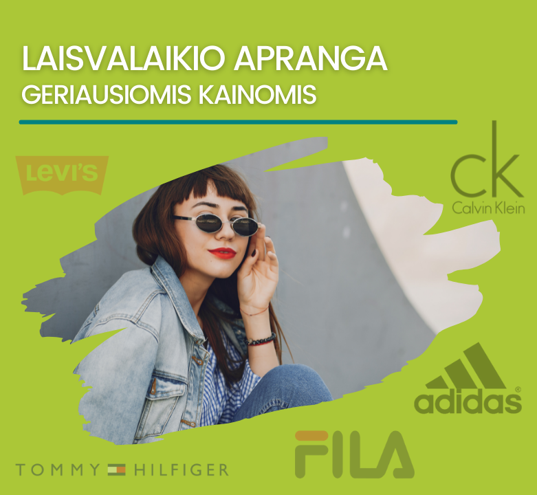 Nike, Fila, Adidas, Tommy Hilfiger karščiausi pasiūlymai užsienio el. parduotuvėse!