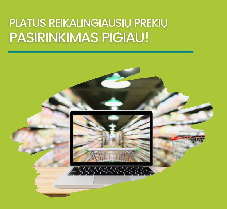 Išbandyk maisto, buities, higienos prekes iš užsienio el. parduotuvių!