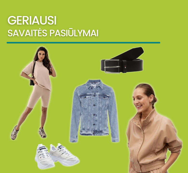 Savaitės TOP: apranga, avalynė ir aksesuarai