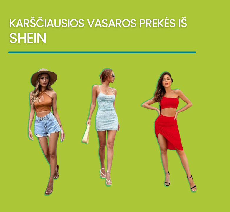 Madingiausi drabužiai, avalynė bei aksesuarai iš Ispanijos Shein!