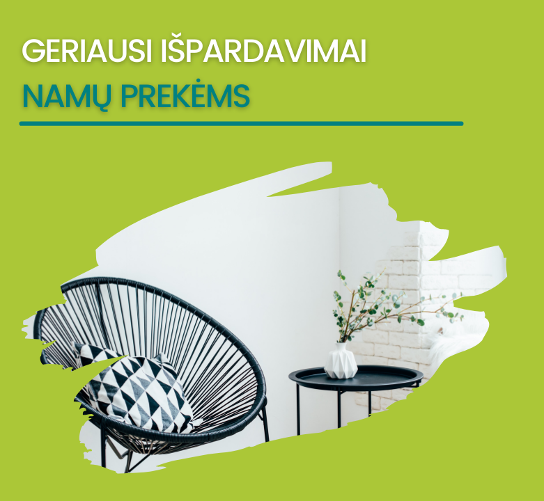 Didžiulės nuolaidos namų prekėms: nuo elektronikos iki dekoro