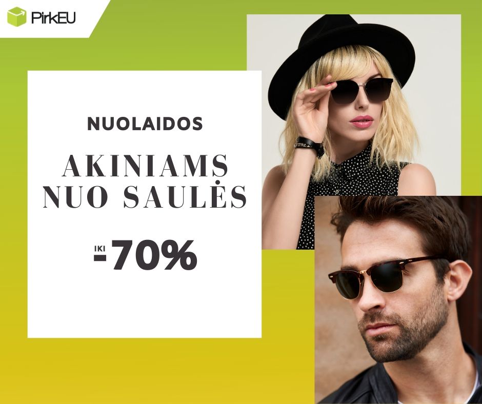 Firminių saulės akinių išpardavimas